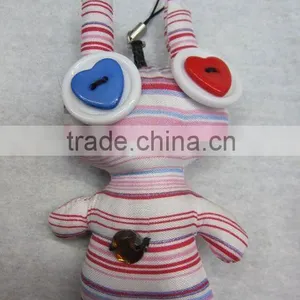 Fashion Button Doll Keychain Mobile Cell Strap thumbnail-1