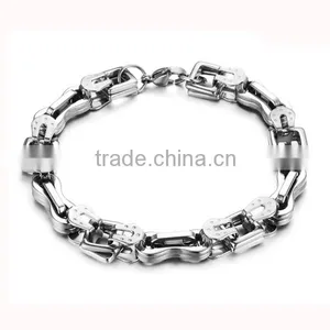 Wholesale Men's Fashion Solid 316l Stainless Steel Bracelet On Wholesaler thumbnail-5