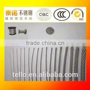 7*7 PVC Coated 201,304,316 Stainless Steel Wire Rope thumbnail-1
