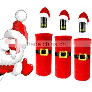 Christmas Decorative Wine Bottle Bag / Table Dinner Christmas Decoration / Christmas Bottle Sets thumbnail-3