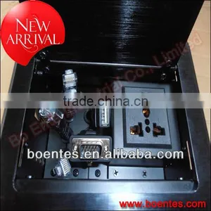 Boente Hidden Desktop Cable Cubby/ Aluminum Pop Up Cables Box/ Cable Management thumbnail-1