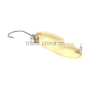 2.8cm/2.5g Fishing Spoon Lure Sequin Paillette Metal Hard Bait Hook Tackle Gold thumbnail-6