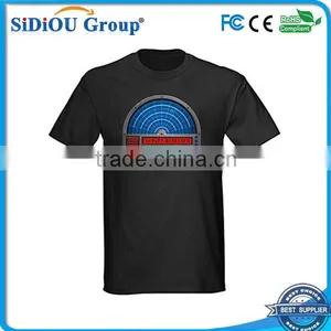 2014 Wholesale el T-shirt Sound Activated Flashing t Shirt thumbnail-1