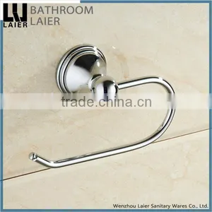 Grooming Bathroom Designs Zinc Alloy Chrome Finishing Bathroom Sanitary Items Wall Mounted Toilet Paper Holder thumbnail-2