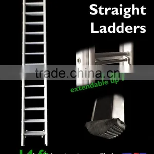 Aluminium 3 Section Straight Ladders 14 Ft. thumbnail-1