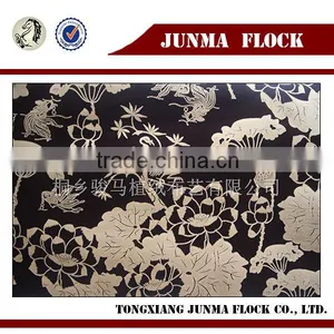 Coffee and Golden Swan Pattern China Textile Flocking Animal 3d Bedding Sets thumbnail-1