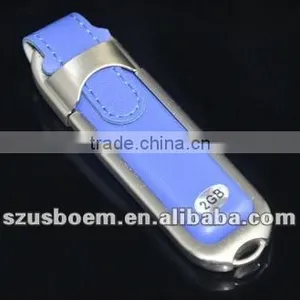 Free Custom Logo Leather USB For Promotional Gift thumbnail-1