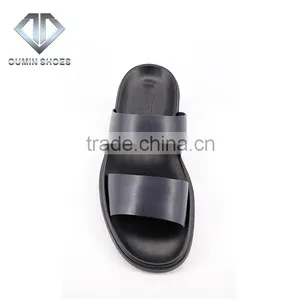 Hot Sale Pakistani Pure Cow Leather Flip Flop Slipper , Bulk Wholesale Men Leather Sandals and Slippers Shoes thumbnail-1