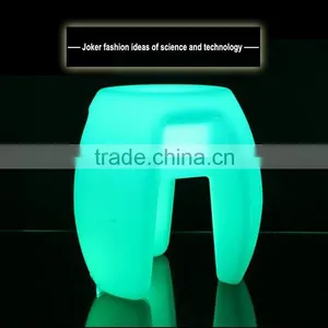 Big and Small Size RBG Color Change Modern Plastic Led Light up Bar Stool Chair thumbnail-4