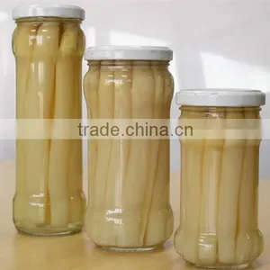 NEW CROP/ Canned White Asparagus Spears in Tall Glass Jars 370ml thumbnail-2