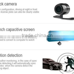 5.0" Android Car GPS Navigation WiFi Dvr 1080P Dual Camera Car Rear View Mirror Dvr Car Black Box XY-X5 thumbnail-6