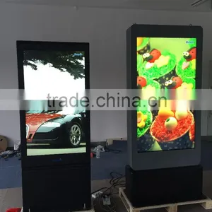 65 Inch High Brightness Outdoor Advertising Digital Signage Player Lcd Display With Air Conditioner Back Side thumbnail-2