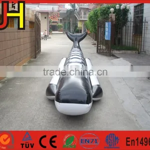 2016 Hot Summer Water Park Inflatable Whale Banana Boat For Sale thumbnail-2