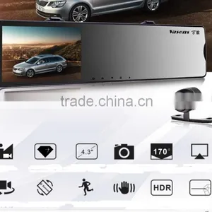 5.0" Screen FHD1080P Car DVR Rearview Mirror Video Recorder Car DVRS Dual Camera Black Box 168 thumbnail-5