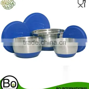 4pcs Stainless Steel Mixing Bowl Set With Measuring Scale thumbnail-1