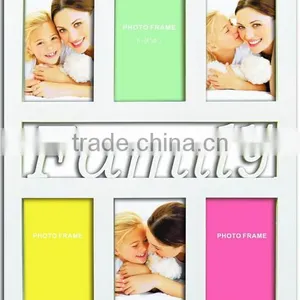 HAPPY With 6 Photos Vertical Plastic Photo Frame thumbnail-2