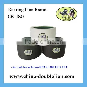 4 Inch Aluminum Drum Brown PU Rice Rubber Roller for Rice Huller thumbnail-2