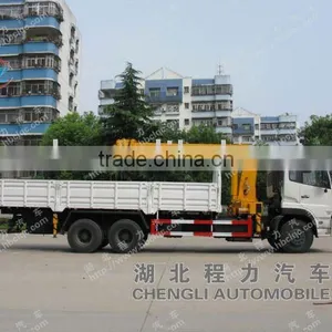 Dongfeng 6*4 Crane Truck for Sale thumbnail-1