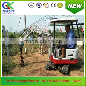 Small Volume 0.8ton Hydraulic Track Shoe Excavator for Orchard Forest Farm Greenhouse Earthwork thumbnail-1