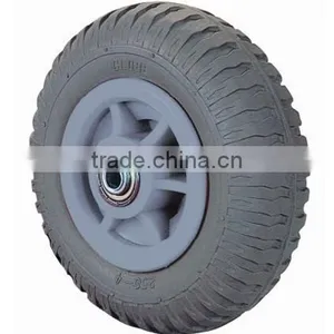 2.50-4 8inch Plastic CENTRE Solid PU Foam Wheel thumbnail-1