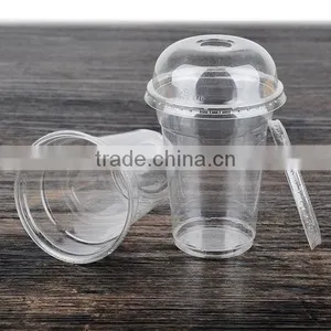 24oz Transparent Reusable Plastic Cup Printing for Beverage thumbnail-3
