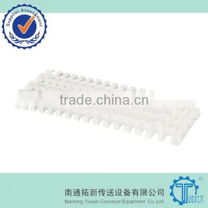 M2540 Radius Flush Grid With Hold-Down Edge Plastic Modular Belt thumbnail-1