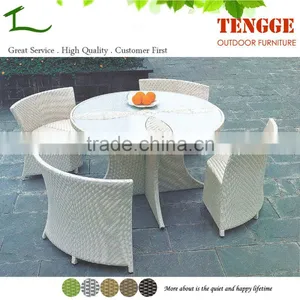 Garden Furniture Outdoor Rattan Dinning Table and 4 Chairs thumbnail-1