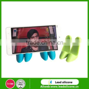 Lady Shoes Shape Silicone Phone Hodler Fashion Girl's High Heel Silicone Phone Holder thumbnail-1