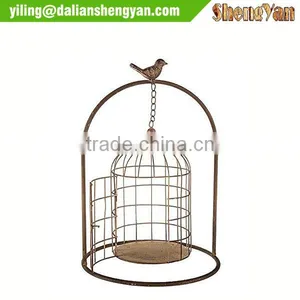 Decorative Metal Victorian Bird Cage for Centerpiece thumbnail-2