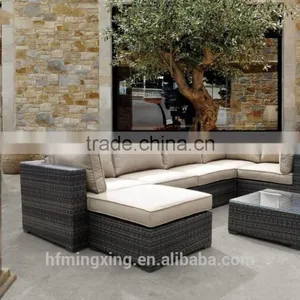 Modern Outdoor Wicker Coffee Table thumbnail-4