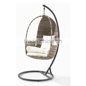 2017 Sigma New Design Furniture Outdoor pe Rattan Standing Egg Shaped Swing Chair thumbnail-1