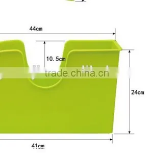 Wholesale Stock Antiskid Bathroom Kitchen Plastic Storage Box thumbnail-3