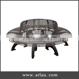 Cast Iron Street Leisure Long Bench With Back thumbnail-1