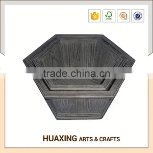 All Size Ornamental Wooden Flower Pot for Herb Plant thumbnail-1