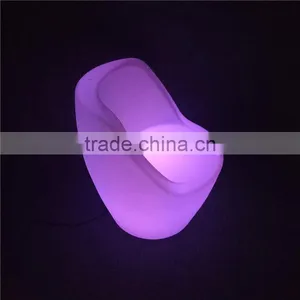 PE Polyethylene Material Plastic LED Illuminated Chairs for Bar Nightclub Coffee House thumbnail-2