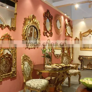 MH-2048-01 Iron Round Shaped Decorative Mirror for Hotel Project thumbnail-2