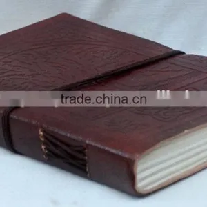 Handmade Vintage Strip Closer Embossed Leather Diary thumbnail-3