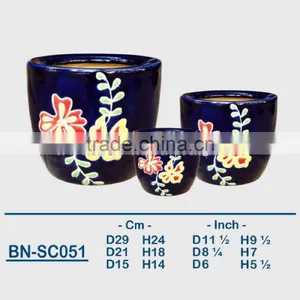 Vietnamese Ceramic Indoor Pot/ Indoor Planter BN-SC051 thumbnail-1