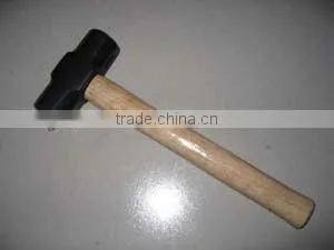 British Type Sledge Hammer With Wooden Handle thumbnail-1