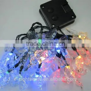 2016 Multicolor 4.8m 20 Led Butterfly Solar Fairy String Lights for Outdoor Garden Chrismas thumbnail-1