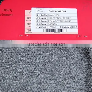 60%poly,40%cotton ,Y/D French Terry thumbnail-2