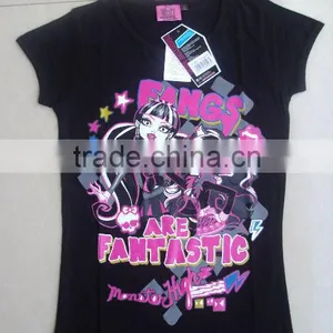 2015 Fashion Cute Printed Children Cotton Short Sleeve T-shirt thumbnail-1