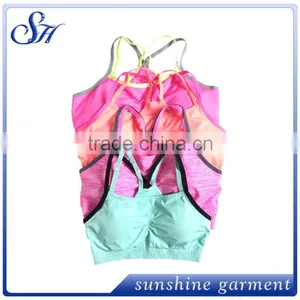 2015 New Style Seamless Wholesale Nude Sports Bra thumbnail-2