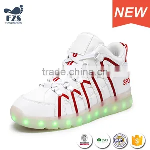 HFJH-18 Wholesale PU Low MOQ Led Sports Men Shoes thumbnail-2