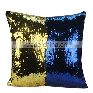 Stock Cheaper New Design Cushion Cover Whoelsale Sequins Mermaid Pillow Covers thumbnail-6