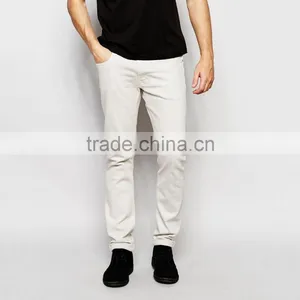 White Plain Denim New Style Jeans Pent Men Wholesale China thumbnail-1