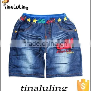 Children's Summer Short Denim Jeans Boys Fashion Pants thumbnail-1