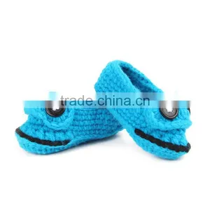 Big Mouth Frog Design Crochet Knitting Kids Shoes thumbnail-1