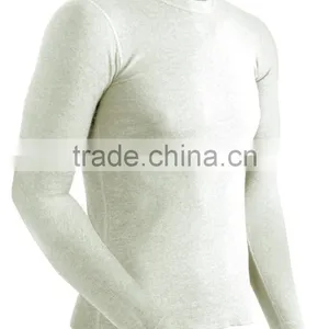 Men's Dual Layer Long Sleeve Wool Plus Crew Neck Base Layer Top thumbnail-1