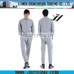 Custom Oem Men Plain Cotton Fleece Sweat Suits Made in China thumbnail-1